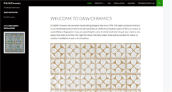 Desktop Screenshot of dwceramics.com
