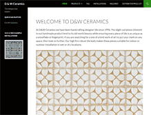 Tablet Screenshot of dwceramics.com